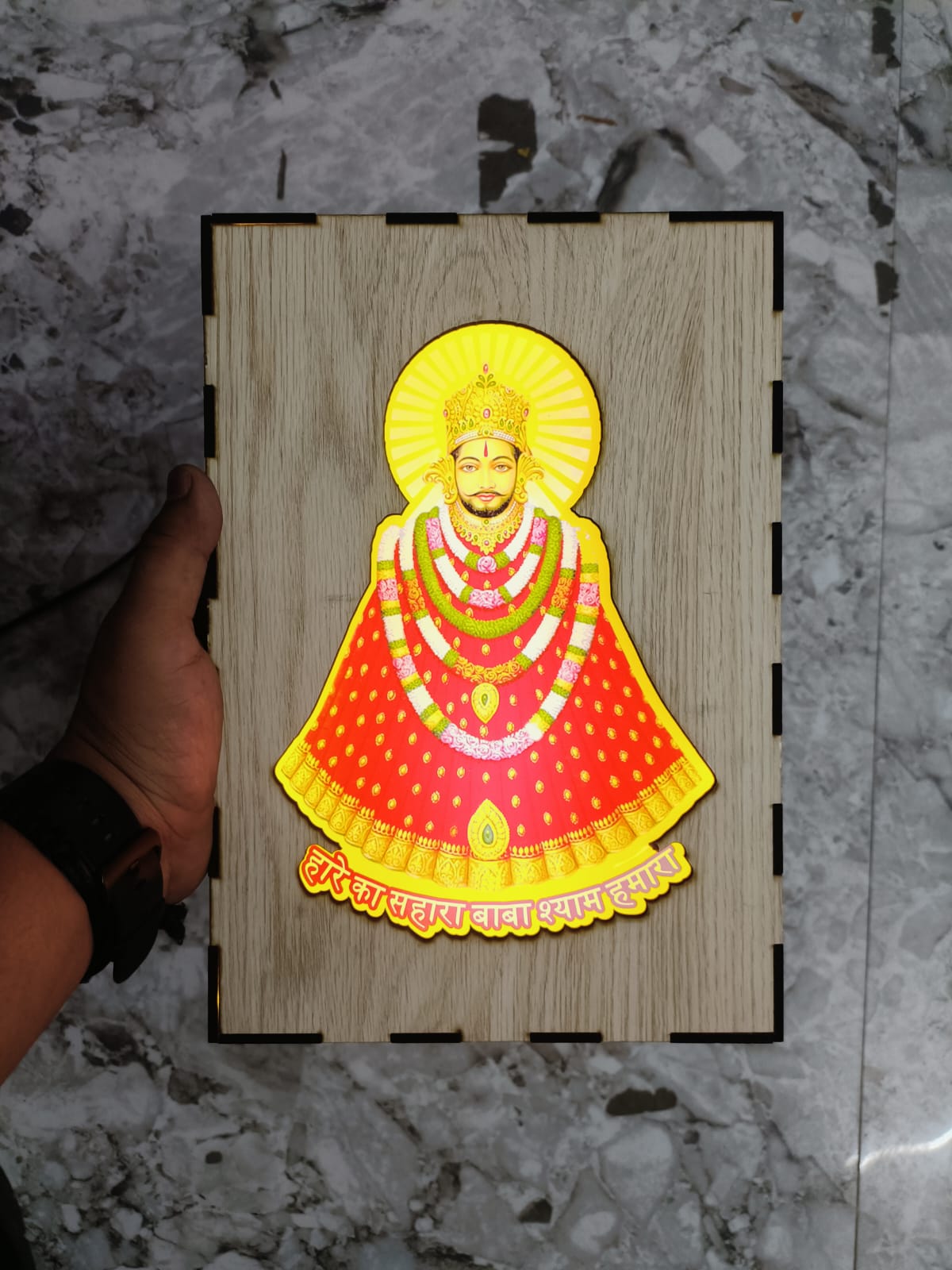 Khatushyamji LED box frame Size- 6*8 inches