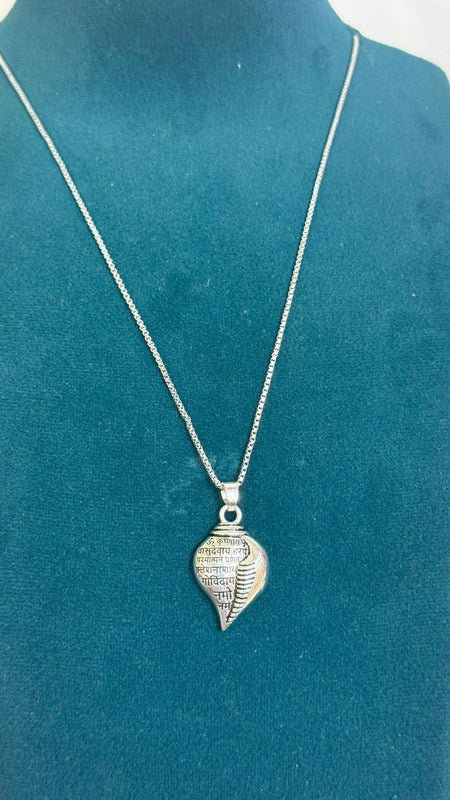 Buy 1 Get 1 Free Gift Shri Krishna Shankha Pendant with Chain