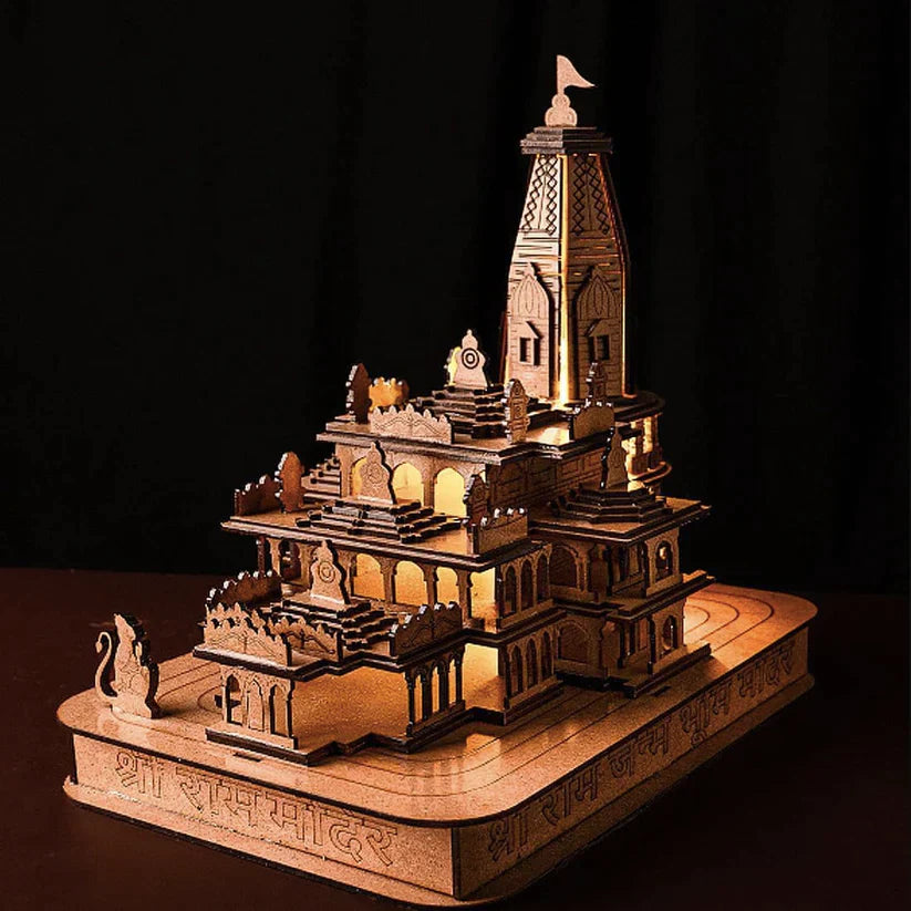 Shri Ram Mandir Model 3D Wooden Janmabhoomi