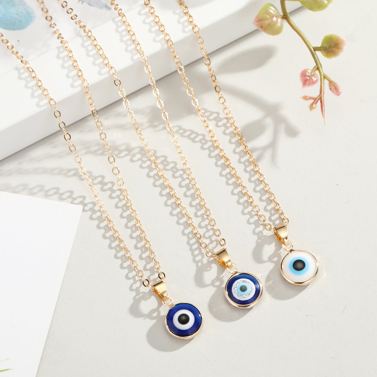 Evil Eye Pendant Necklace(Buy 1 Get 1 Free),Black Eye Energy Jewellery Gifts for Women