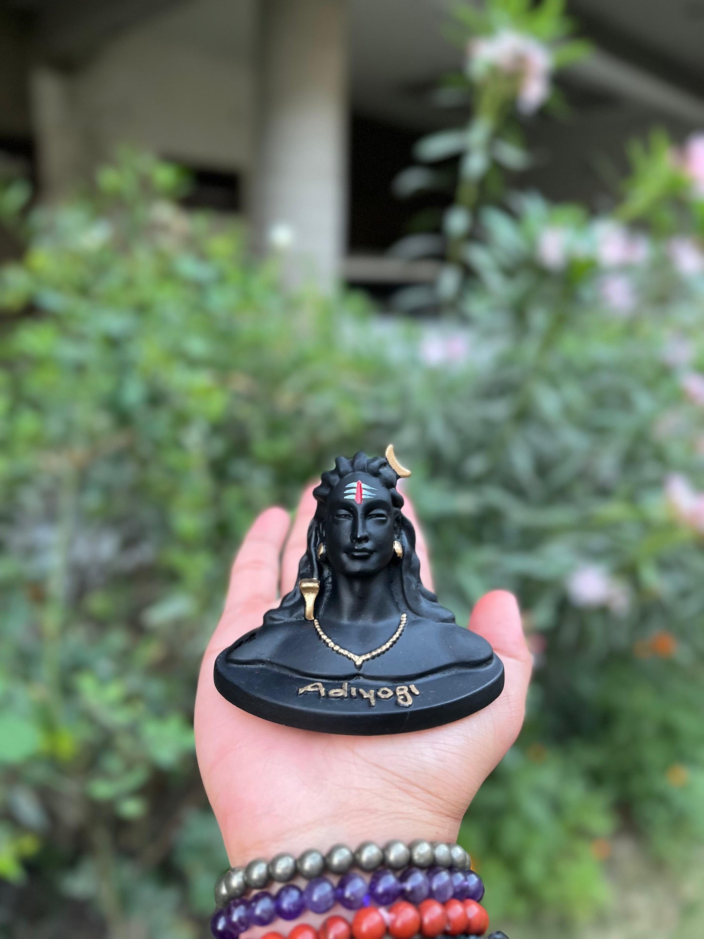 Adiyogi Shiv Ji Idol For Car Dashboard (2 x 5 x 8.5 inch)