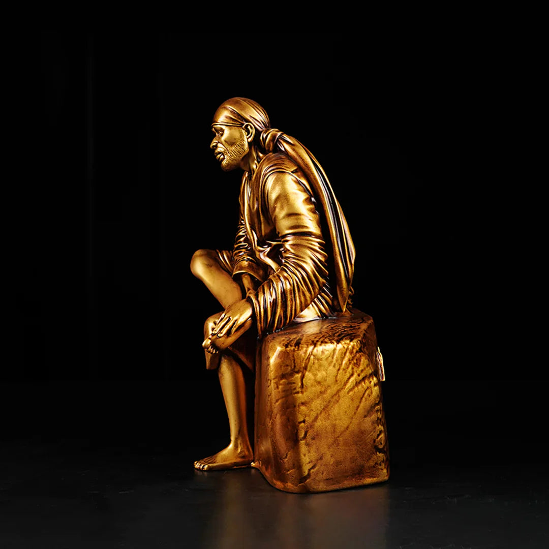 Sai Baba Idol For Car Dashboard (2.5 x 2.5 x 4 inch)