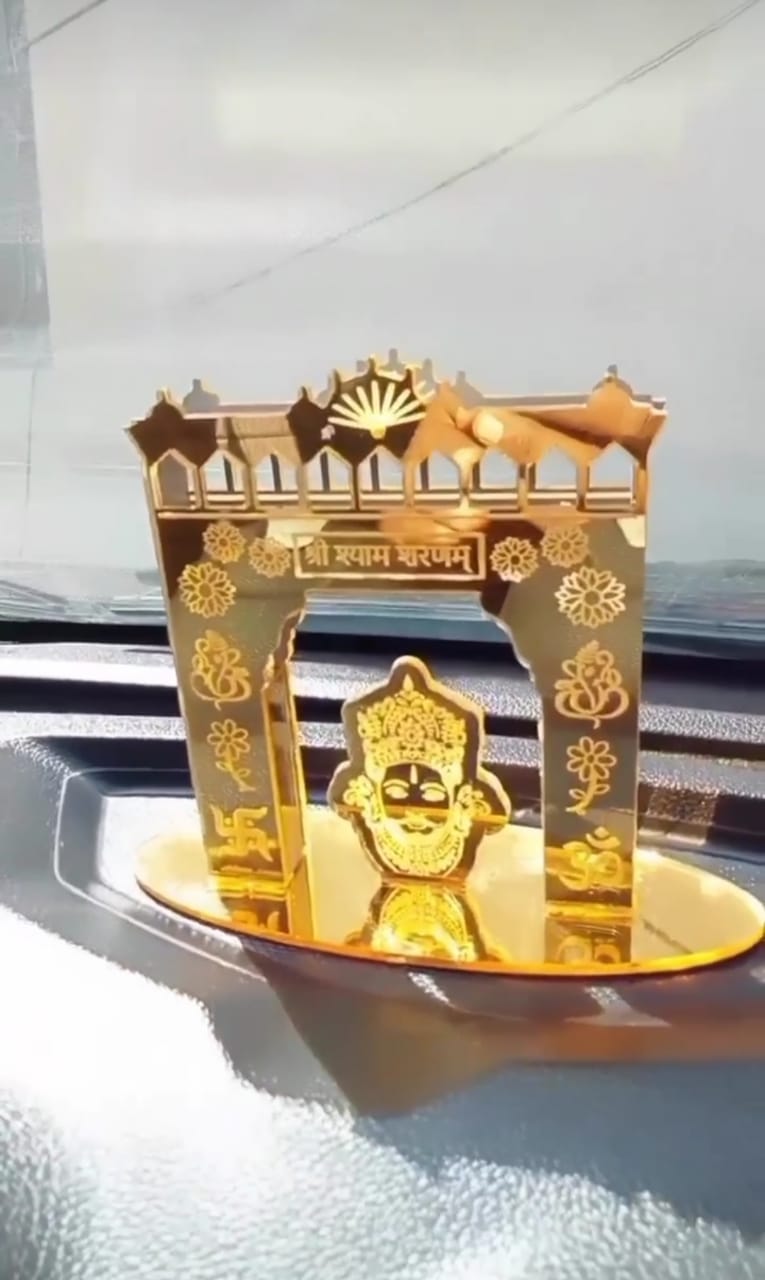 Buy 1 Get 1 Free Khatu Shaym Ji Mandir Toran Dwaar Car Dashboard, Mandir, Factory Mandir