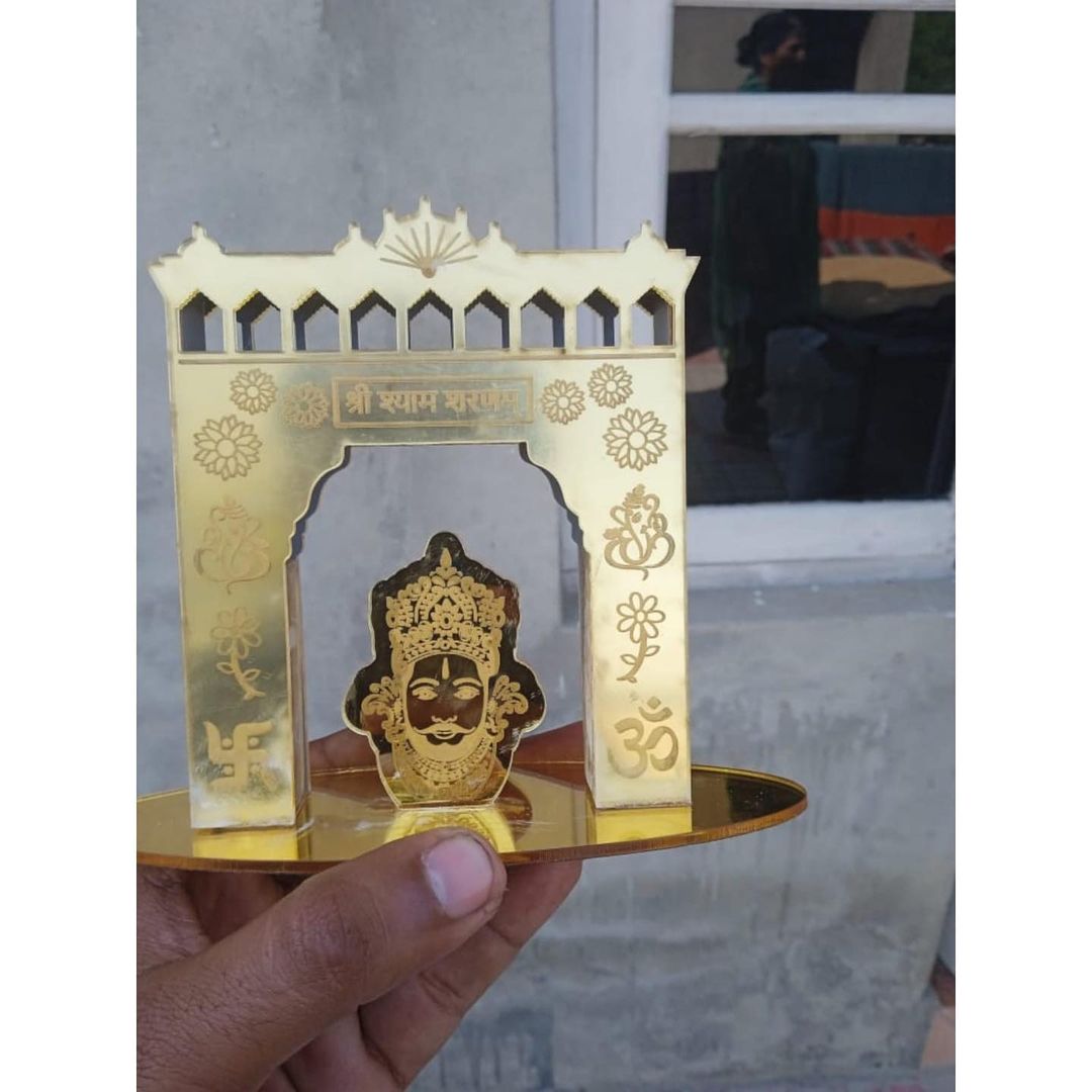 Buy 1 Get 1 Free Khatu Shaym Ji Mandir Toran Dwaar Car Dashboard, Mandir, Factory Mandir