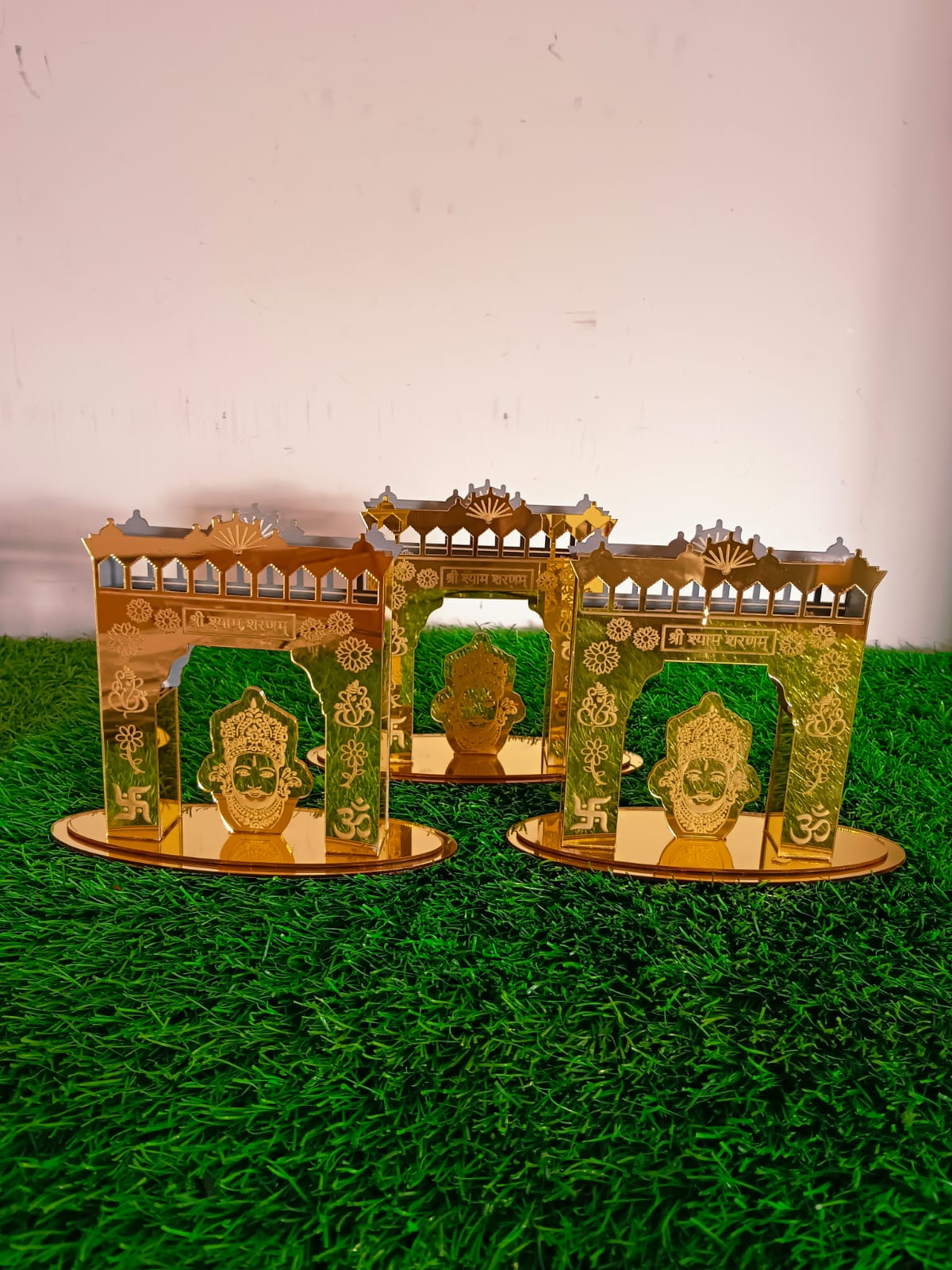 Buy 1 Get 1 Free Khatu Shaym Ji Mandir Toran Dwaar Car Dashboard, Mandir, Factory Mandir