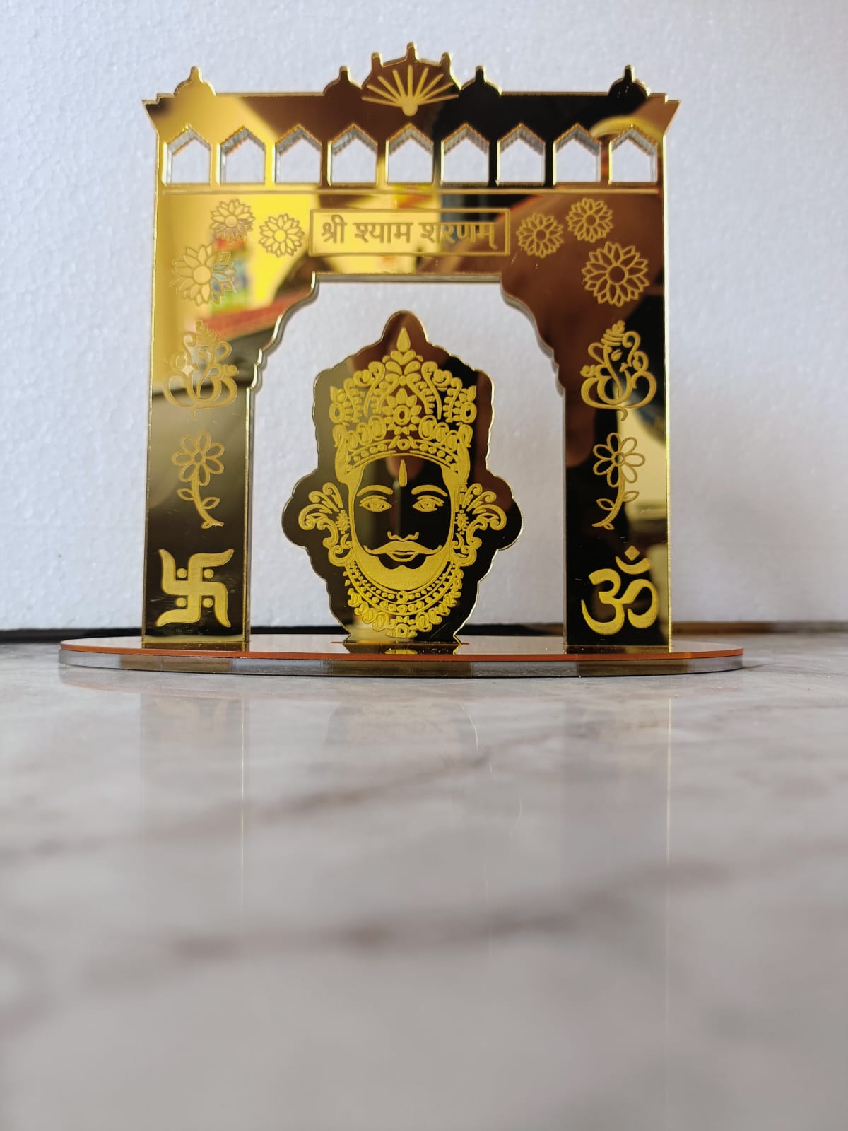 Buy 1 Get 1 Free Khatu Shaym Ji Mandir Toran Dwaar Car Dashboard, Mandir, Factory Mandir