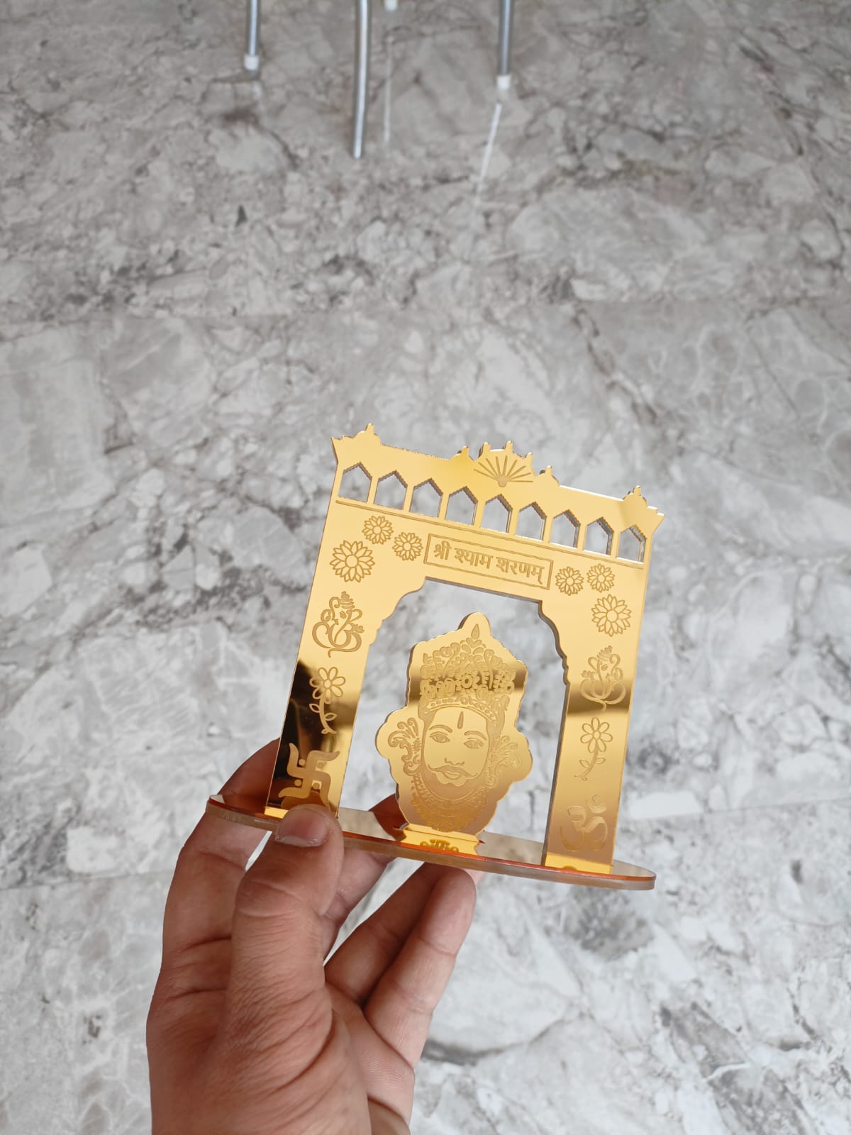 Buy 1 Get 1 Free Khatu Shaym Ji Mandir Toran Dwaar Car Dashboard, Mandir, Factory Mandir