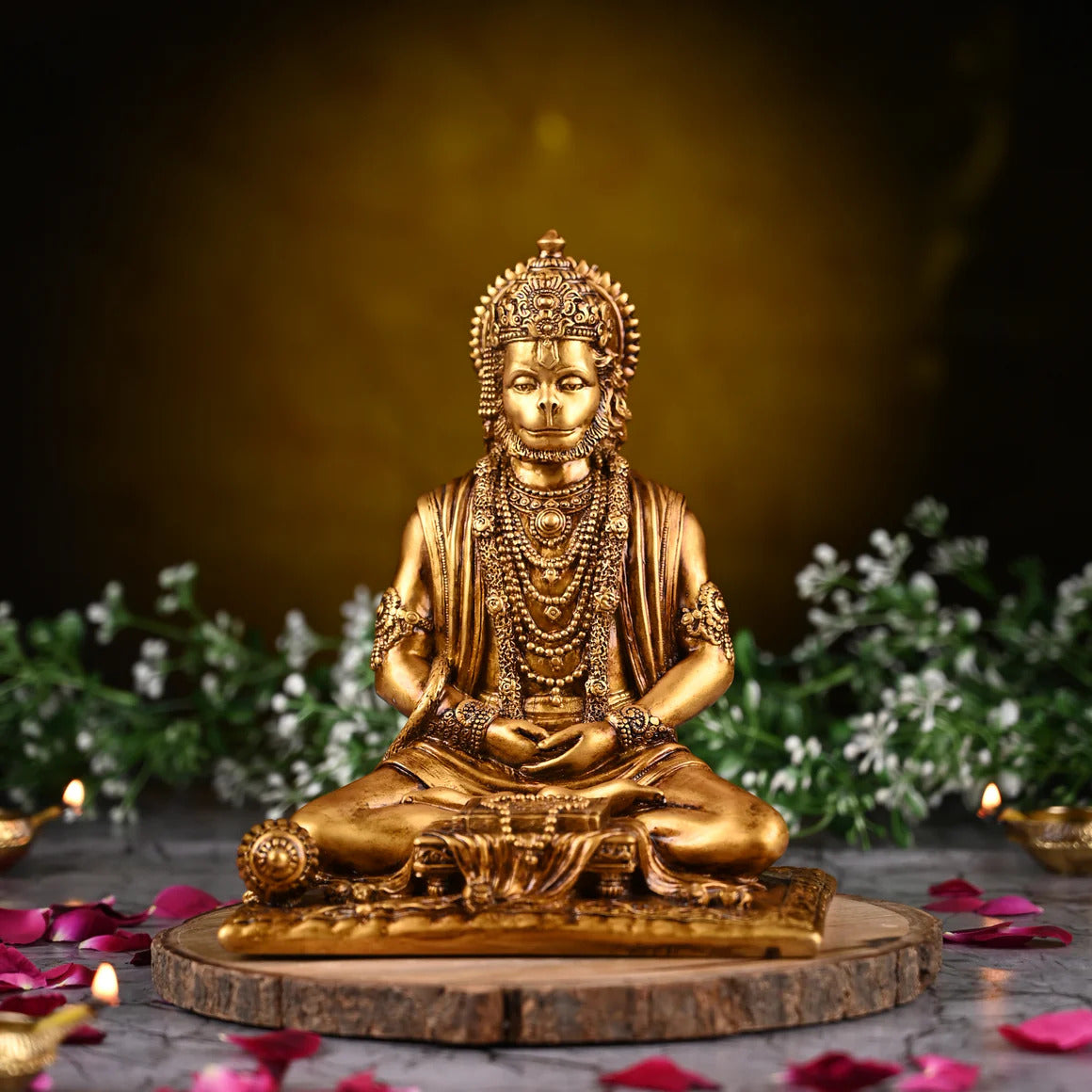 Meditating Lord Hanuman Idol
