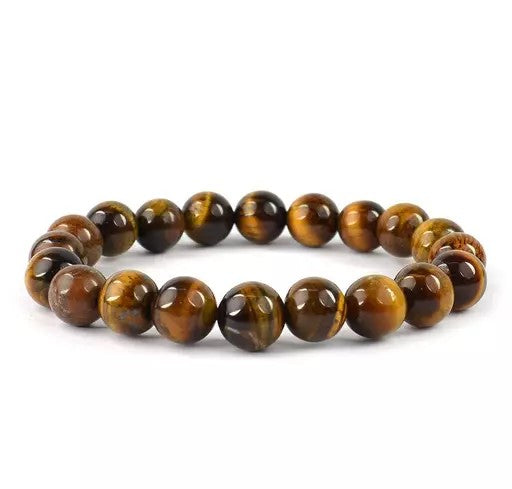 Tiger's Eye Bracelet for peace, courage, creativity and overcoming fear (Unisex)
