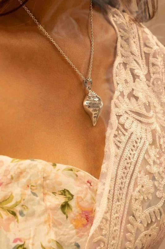 Buy 1 Get 1 Free Gift Shri Krishna Shankha Pendant with Chain