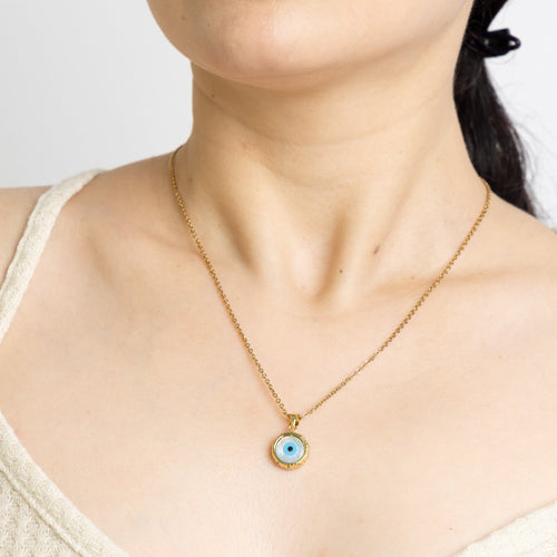 Evil Eye Pendant Necklace(Buy 1 Get 1 Free),Black Eye Energy Jewellery Gifts for Women